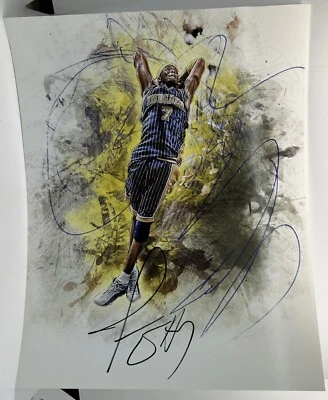 Jermaine O’Neal Signed 11x14 Photo Indiana Pacers Autographed Edit - Image 1 of 2
