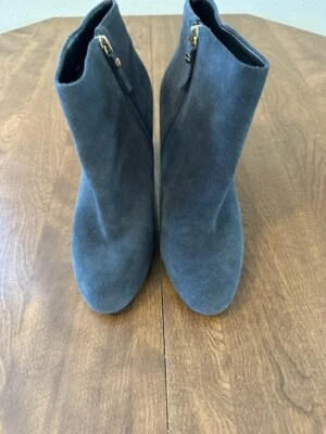 TALBOTS GRAY SUEDE CALF BOOTIES  IN SIZE 9 1/2 - Image 1 of 4