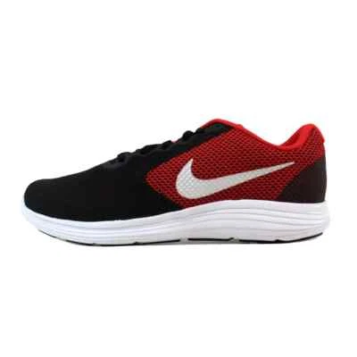 NEU Herren Nike Revolution 3 University Rot/Metallic Silber Schuhe 4E 819301-600 - Bild 1 von 3