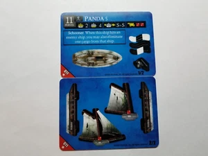 Wizkids Pirates CSG Panda #011 COMMON Unpunched ship  - Picture 1 of 2