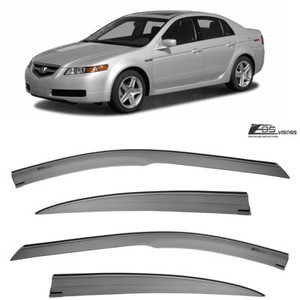 For 04-08 Acura TL JDM MUGEN Style Side Window Visor Vents Rain Deflector Guard