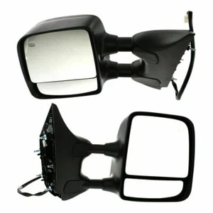 New Set Of 2 Fits NISSAN TITAN 08-15 LH & RH Side Pwr Mirror Manual Folding Htd - Bild 1 von 12