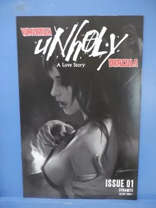 Vampirella Unholy #1 Black & White FOC Incentive Cover Y Dynamite Comics GM5124 - Picture 1 of 1