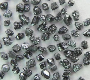 Natural Loose Diamond Rough Black Color I3 Clarity 1.20 to 1.50 MM 5.00 ct Q89 - Picture 1 of 5
