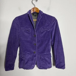 Blazer Belvest 6 donna velluto a coste cotone e cashmere viola prugna - Foto 1 di 9