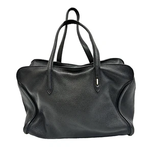 Alexander McQueen Padlock Zip Around Tote Bag Leather Medium Black - Picture 1 of 16