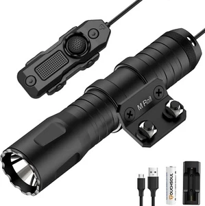 TOUGHSOUL M-Lok Tactical Flashlight 1250 Lumens LED with Remote Pressure Switch - Picture 1 of 7