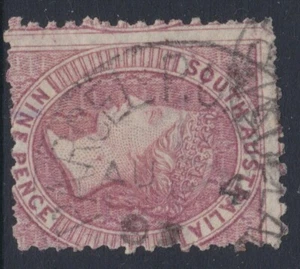 1860 Series South Australia SA QV 9d Purple PARCEL POST REF: SAQ921 - Picture 1 of 2