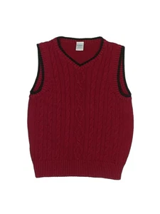 Gymboree Boys Red Sweater Vest 7 - Picture 1 of 2
