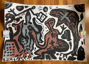 A. R. Penck Farbserigraphie "Deutschlands Hoffnung" - Bild 1 von 8