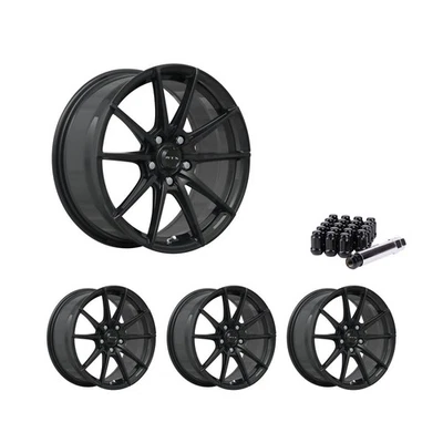 5x114.3 Set of 4 16" Rims Black Alloy Wheel fits 2013-21 Nissan NV200, OE36 RTX - Image 1 of 4