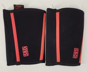 Mangas de codo SBD XL Strongman Powerlifting negro rojo ver fotos y descripción - Imagen 1 de 5