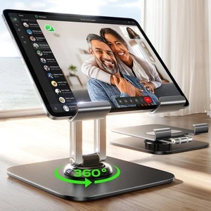 Tablet Stand Holder Fits iPad Stand for Desk 360° Adjustable Desk - Picture 1 of 5