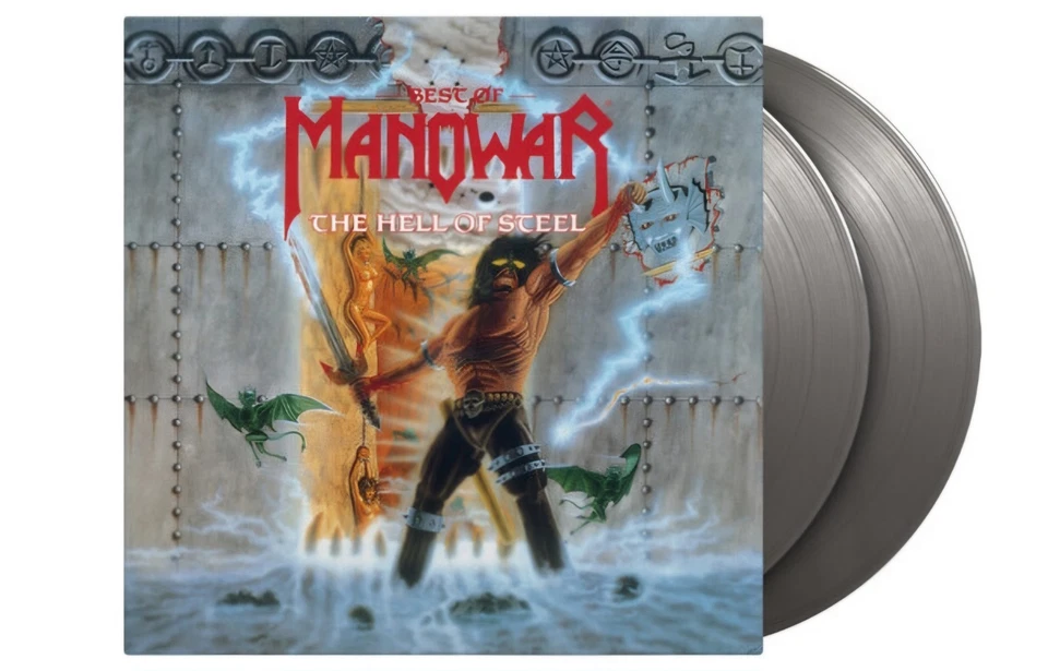 Manowar Hell Of Steel: Best Of Limited Editon Vinyl LP Sold Out. In Hand New - Image 1 of 1
