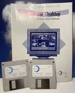 Ancien livre de disques de montage photo de bureau PC Software Interealty Corp Spectrum 96 - Photo 1/5