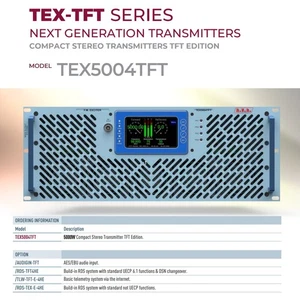 5Kw FM Stereo transmitters RVR TEX5004TFT - NEW - Picture 1 of 5