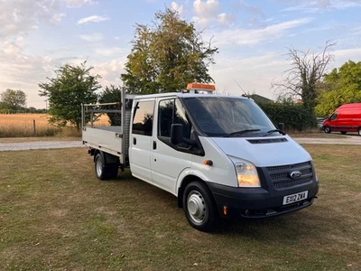 FORD TRANSIT 2.2 TDCI -ALLOY DROPSIDE LWB TRUCK - ONE OWNER - F/HISTORY - NO VAT - Image 1 of 4