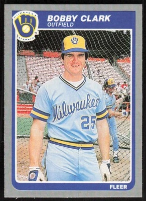 1985 Fleer #578 Bobby Clark   - FREE SHIPPING - Image 1 of 2