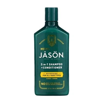 Champú + acondicionador refrescante 2 en 1 para hombre JĀSÖN, 12 OZ cítricos + jengibre Foto 1 de 2