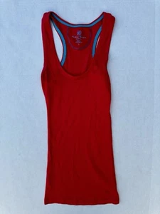 Y2K Style Active Basic Racerback Hot Pink Ribbed Tank Top Sz M Long Mean Girls - Picture 1 of 6