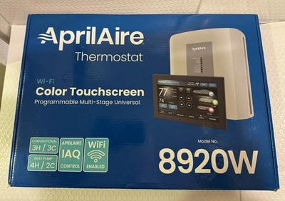 Aprilaire Universal Color Touch Screen Wi-Fi IAQ 8920W Thermostat - Open Box - Image 1 of 4