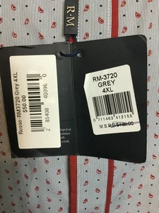 Neu mit Etikett Rosso Milano Italien, Modern Fit Herren Gr. 4XL / 20 grau Hemd (C) - Bild 1 von 8