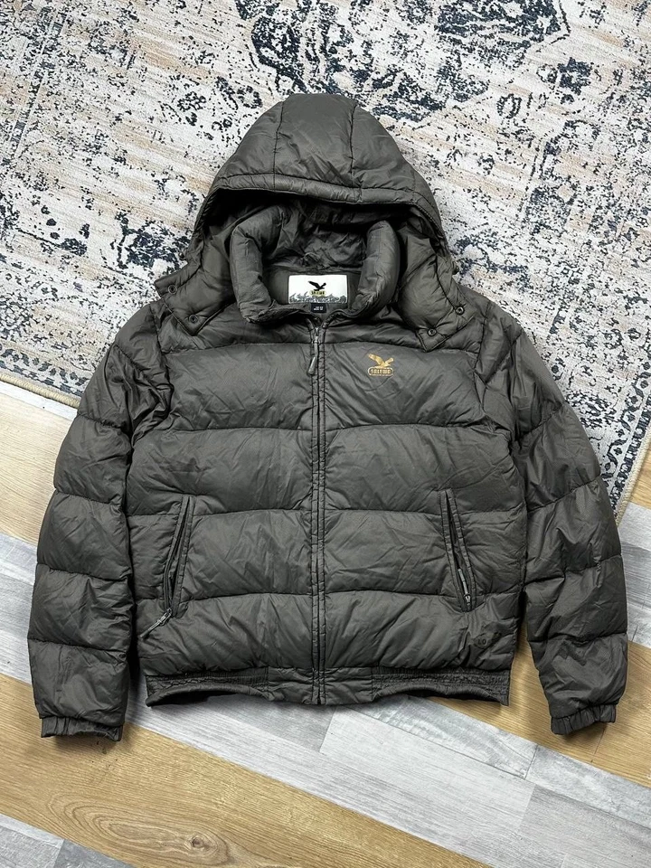Vintage Salewa Down Puffer Jacket Hooded Winter Size M - Image 1 of 4