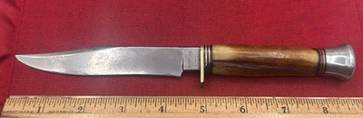 Vintage J H THOMPSON CUTLERY SHEFFIELD ENGLAND STAG Fixed Blade Hunters KNIFE - Image 1 of 4