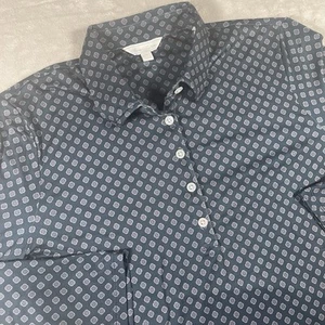 Brooks Brothers maglia polo manica lunga donna XL stampa stagionale blu scuro - Foto 1 di 10