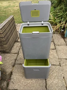 JOSEPH & JOSEPH 60L bin /waste /separation. General & Recycling Stainless OX29 - Picture 1 of 15