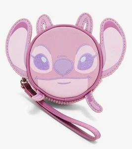 NEW! Loungefly Disney Lilo & Stitch Figural Angel Corduroy Coin Bag Wristlet - Picture 1 of 3