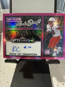 2025 Leaf Optichrome 2026 Mock Draft Kevin "KC" Concepcion Auto 6/8! Texas A&M  - Bild 1 von 10