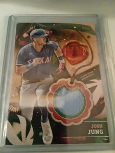 2024 Topps Holiday - Relics Josh Jung #RC-JJ (MEM) Rangers - Picture 1 of 2