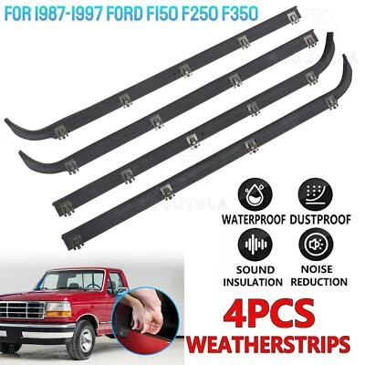 Para Ford F150 F250 F350 1987-1997 4x Restrip Ventana Moldura Borde Sello Cinturón Foto 1 de 4