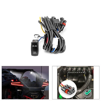 Enchufe de barra de alimentación de pulso de cable de luces traseras Plug & Play para Polaris RZR XP 1000 2024+ Foto 1 de 4