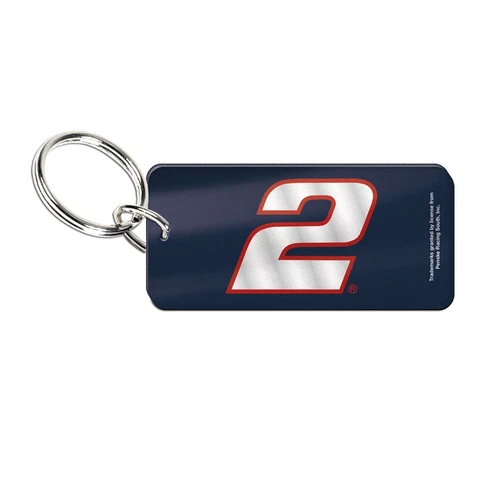 Brad Keselowski Wincraft #2 Rectangular Laser Cut Key Ring FREE SHIP! Cover