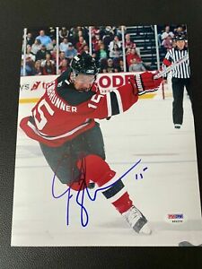 Jamie Langenbrunner signed New Jersey Devils autographed 8x10 Photo PSA