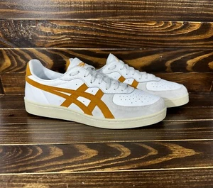 Onitsuka Tiger GSM Asics Men's Sneakers White Yellow Trainer Casual Shoes - Picture 1 of 24