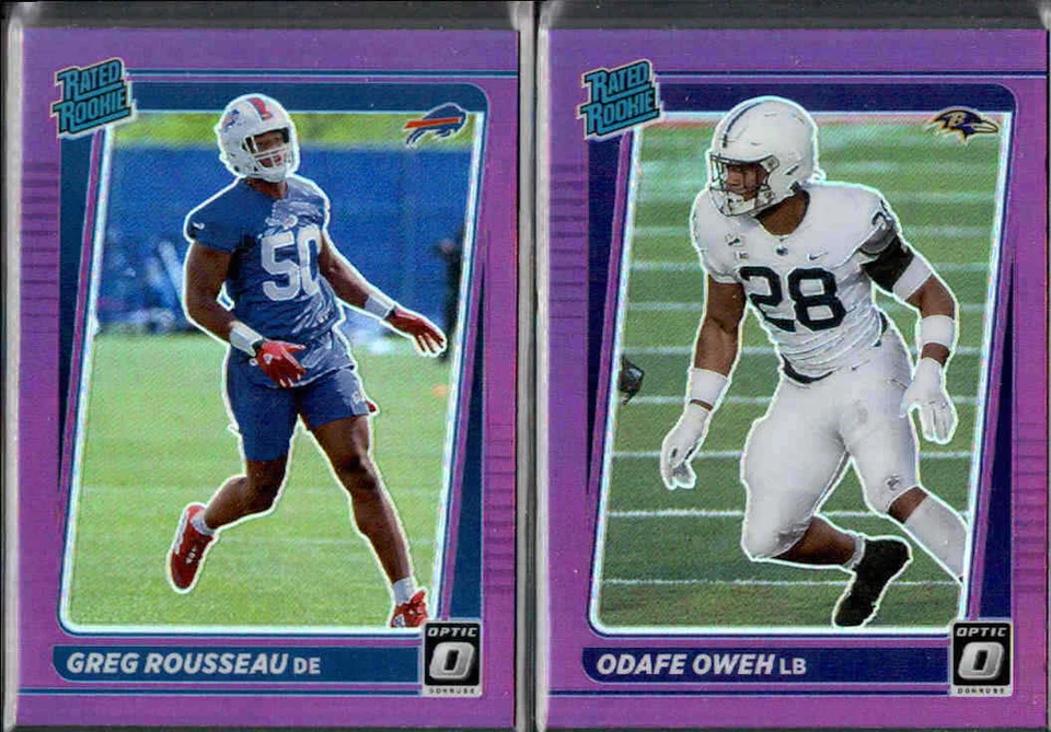 2021 Donruss Optic Preview Purple Fanatics Holo Rated Rookie RC Pick From A List - Image 1 of 1