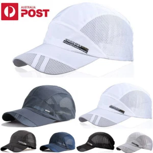 Quick Dry Running Baseball Summer Mesh Cap Cap Visor Mens Hat Sport Fashion Hot - Picture 1 of 22
