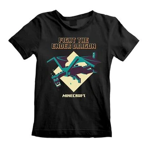 Minecraft T-Shirt Schwarz Kinder Unisex Ender Dragon - Bild 1 von 6