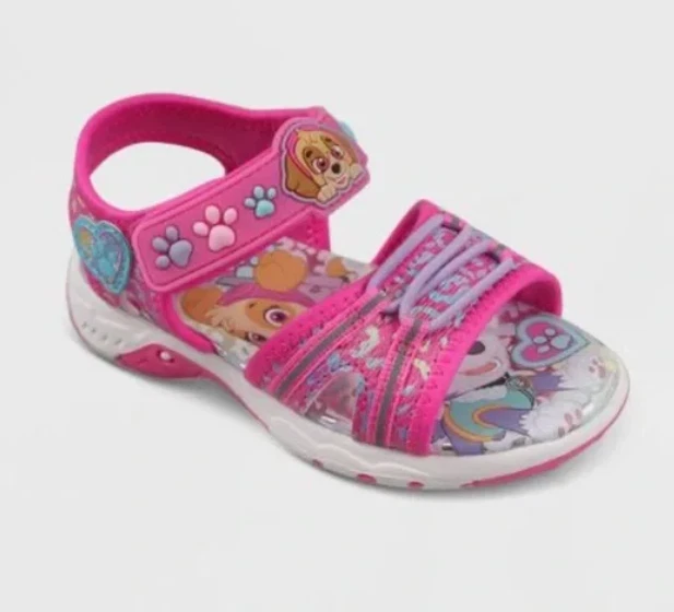 NUEVAS Sandalias Nickelodeon PAW Patrol Niñas Pequeñas Correa al Tobillo Talla 9 Foto 1 de 1