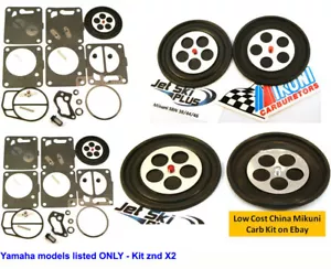 Mikuni SBN 2 Pack Carb Carburetor Rebuild Kit SeaDoo Yamaha Polaris Tigershark - Foto 1 di 7