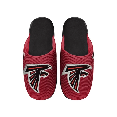 Atlanta Falcons 2022 NFL Men's Big Logo Mesh Slide on Slipper FREE SHIP Cover