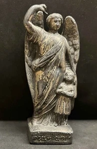 Italia Maravillosa estatua antigua ángel de la guarda peltre, alto: 11,5 cm - Imagen 1 de 18