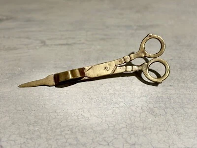 Vintage Brass Candle Snuffer Scissors - Image 1 of 4