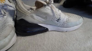 Nike Air Max 270 Size 7Y White Midnight Navy - Picture 1 of 5