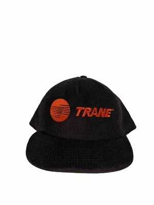 Sombrero de camionero vintage de pana TRANE negro Snapback hecho en EE. UU. Foto 1 de 4