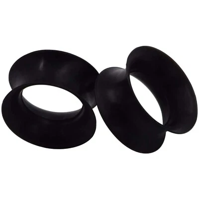 Ohr Tunnel Silikon 2 Stück Weich flexibel Hautfreundlich 3-25mm Piercing Schmuck - Bild 1 von 4