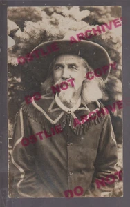 RPPC 1928 COL. DICK RUTLEDGE Kit Carson Scout Salvaje Oeste Buffalo Bill AUTOGRAFIADO - Imagen 1 de 3